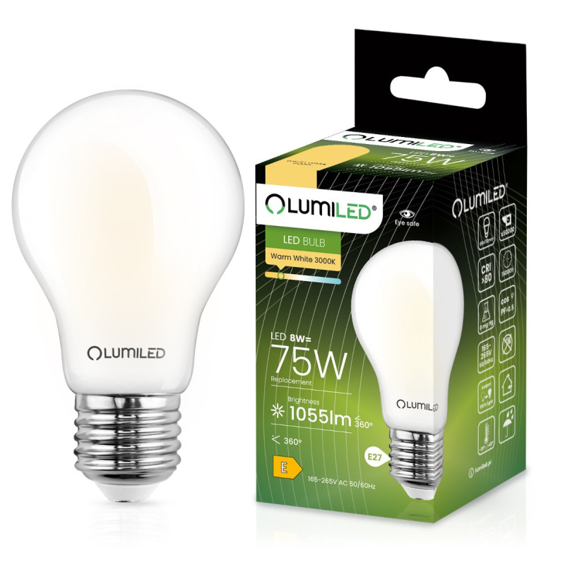 Żarówka LED E27 FILAMENT  75W ciepła